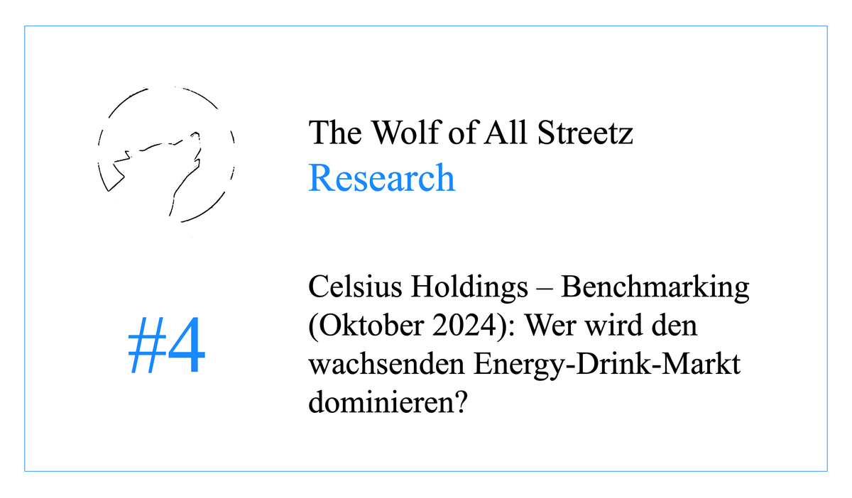 Research #4 - Celsius Holdings - Benchmarking (Oktober 2024): Wer wird den wachsenden Energy-Drink-Markt dominieren?