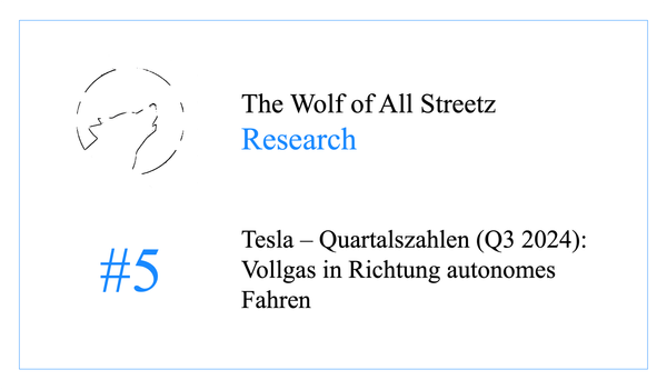 Research #5 - Tesla - Quartalszahlen (Q3 2024): Vollgas in Richtung autonomes Fahren